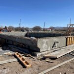 concrete wall lap pool