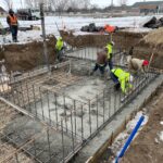 surge tank floor pour